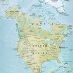 North America Physical Map   Printable Physical Map Of North America