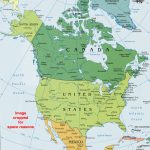 North America Political Map, Political Map Of North America   North America Political Map Printable