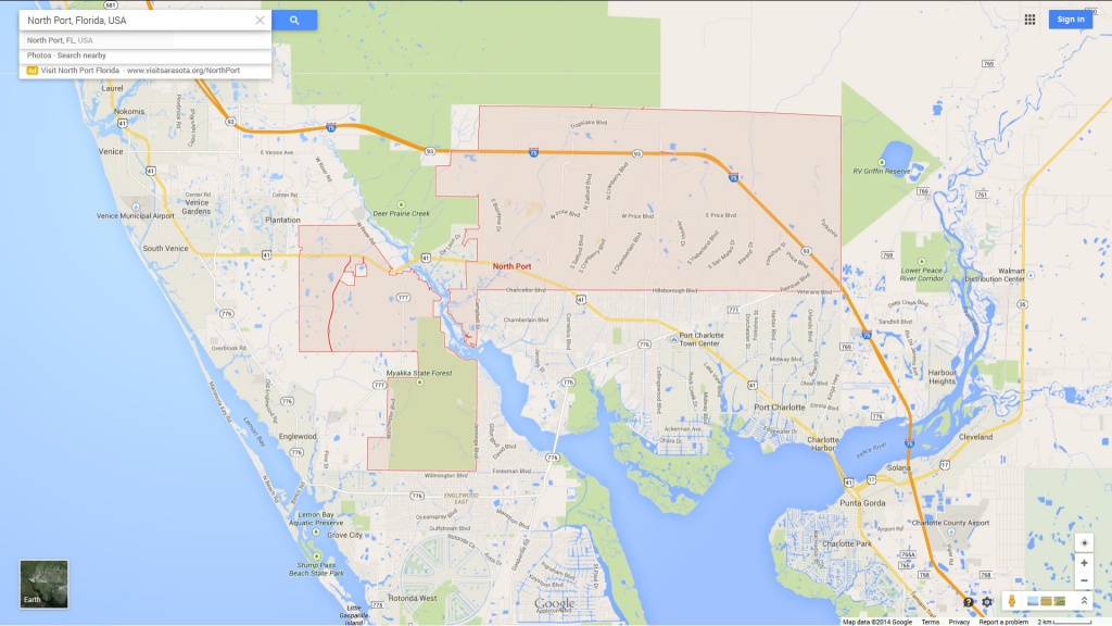 North Port Florida Map - North Port Florida Map