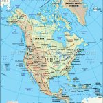 Northamerica #map Includes #canada #unitedstates, Two Of The Largest   Printable Physical Map Of North America