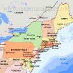 Northeastern Us Maps   Printable Map Of New England States