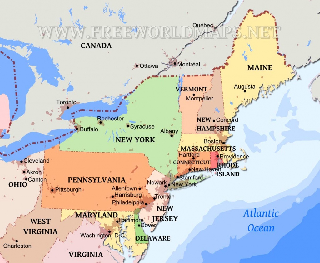Northeastern Us Maps - Printable Map Of New England States