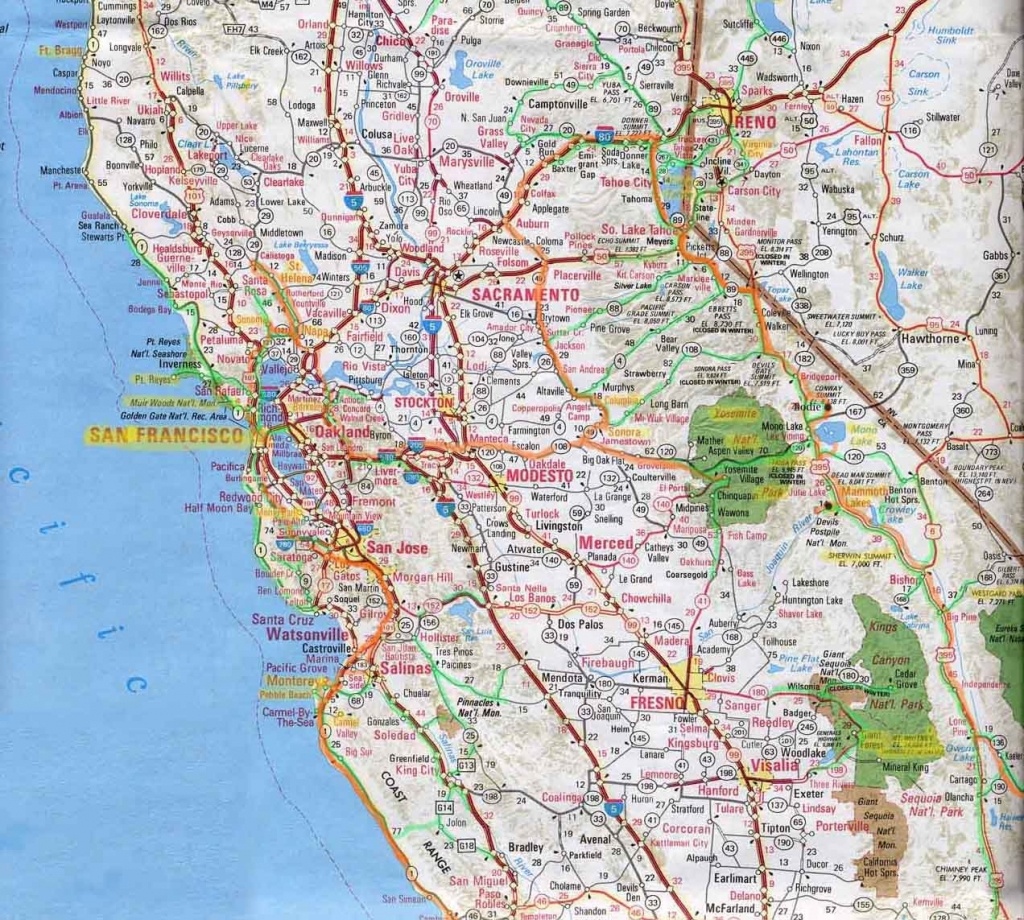 Northern Californi Highway Map Of Northern California Detail Map Of - Driving Map Of Northern California