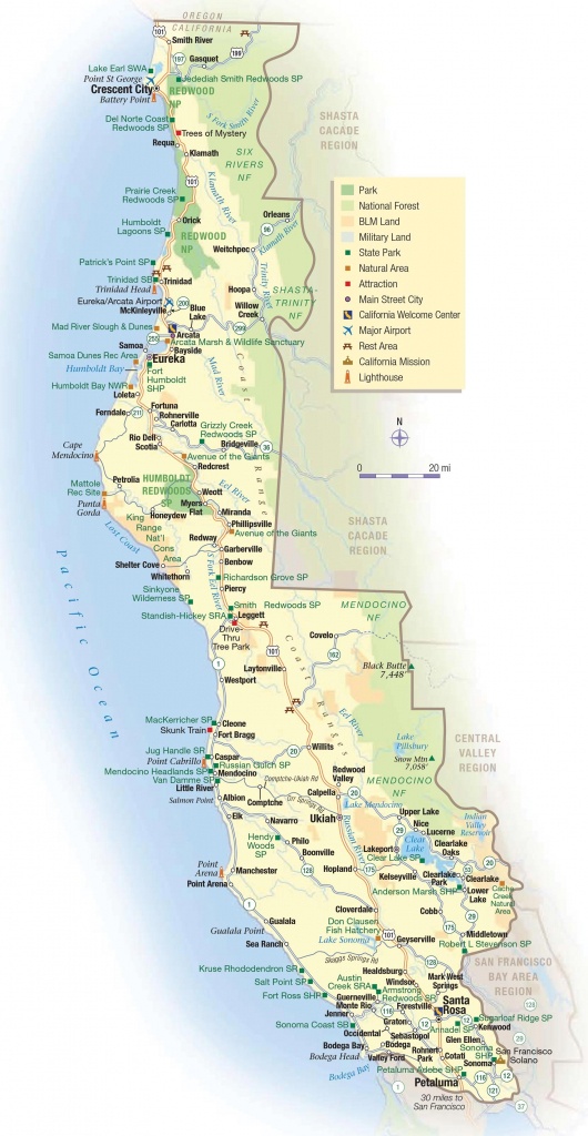 Map California Ma Valid Map Of Map Of Northern California Coastal - Map ...