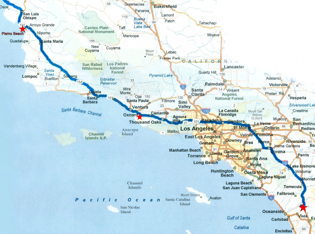 Northern California Coast Road Map – Map Of Usa District - Road Map Of California Coast