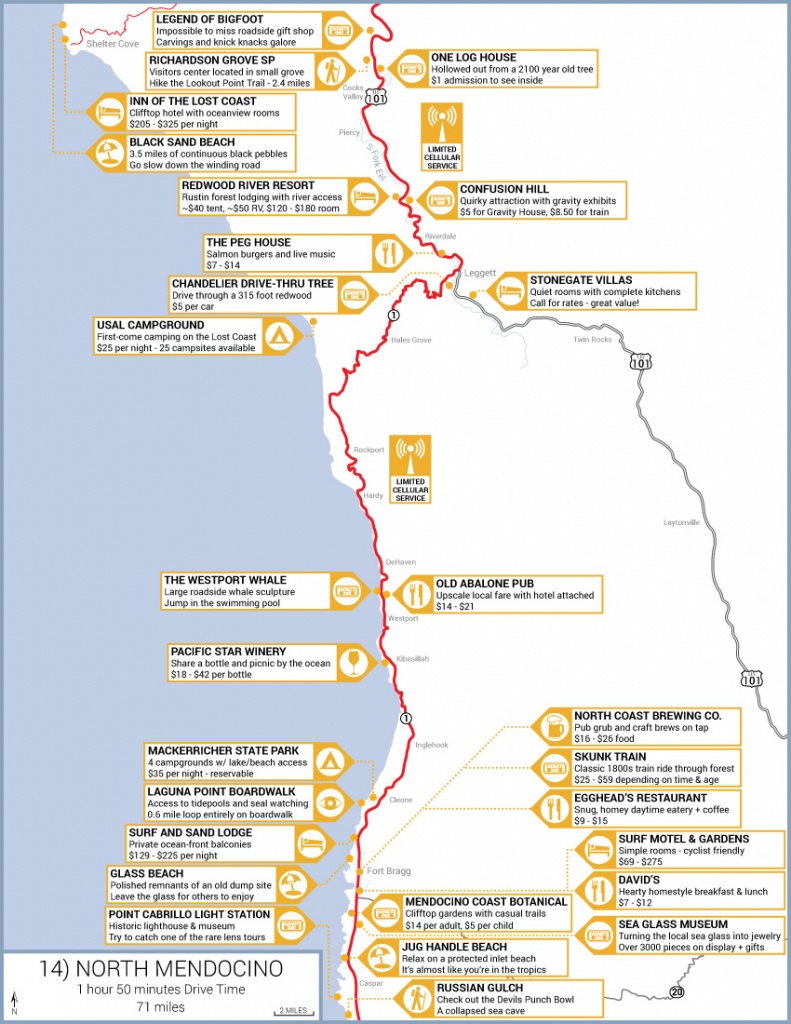 Northern California Highway 1 Road Trip Guide - Map Of Hwy 1 California Coast