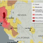 Northern California Now Has The Worst Air Quality In The World   California Air Quality Index Map