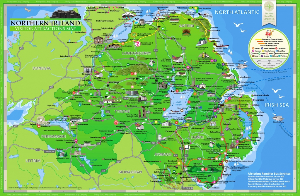 Northern Ireland Tourist Map - Printable Map Of Northern Ireland