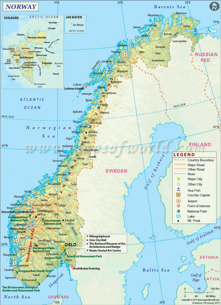 Norway Map | • Norway | Norway Map, Norway Travel, Norway - Printable Map Of Norway With Cities