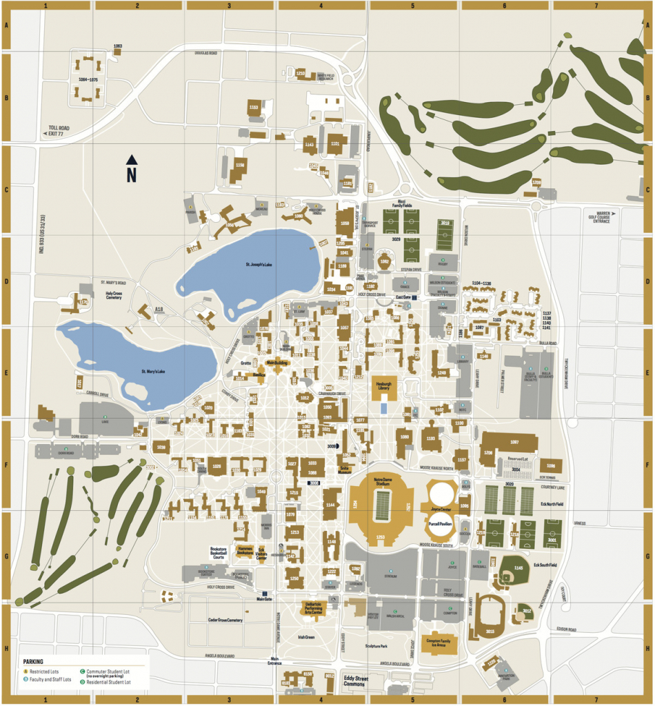 Notre Dame Campus Map Pdf – Bestinthesw - Notre Dame Campus Map Printable