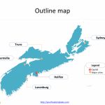 Nova Scotia Map Templates   Free Powerpoint Templates   Printable Map Of Nova Scotia Canada