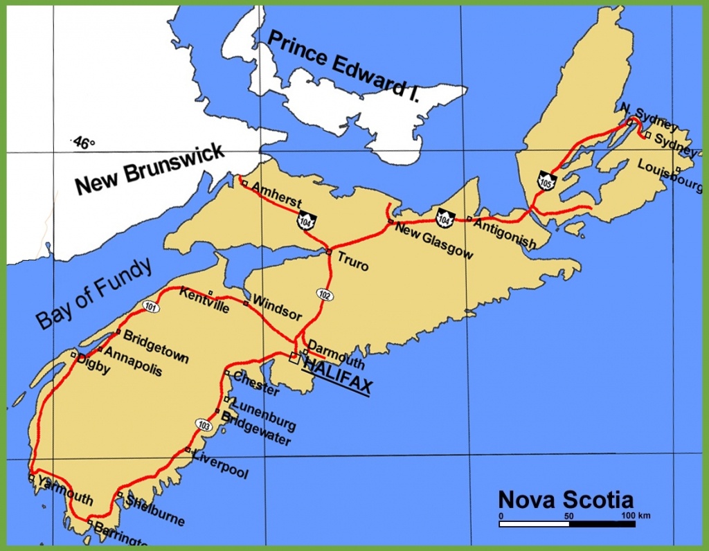 Nova Scotia Maps | Canada | Maps Of Nova Scotia (Ns) - Printable Map Of Nova Scotia