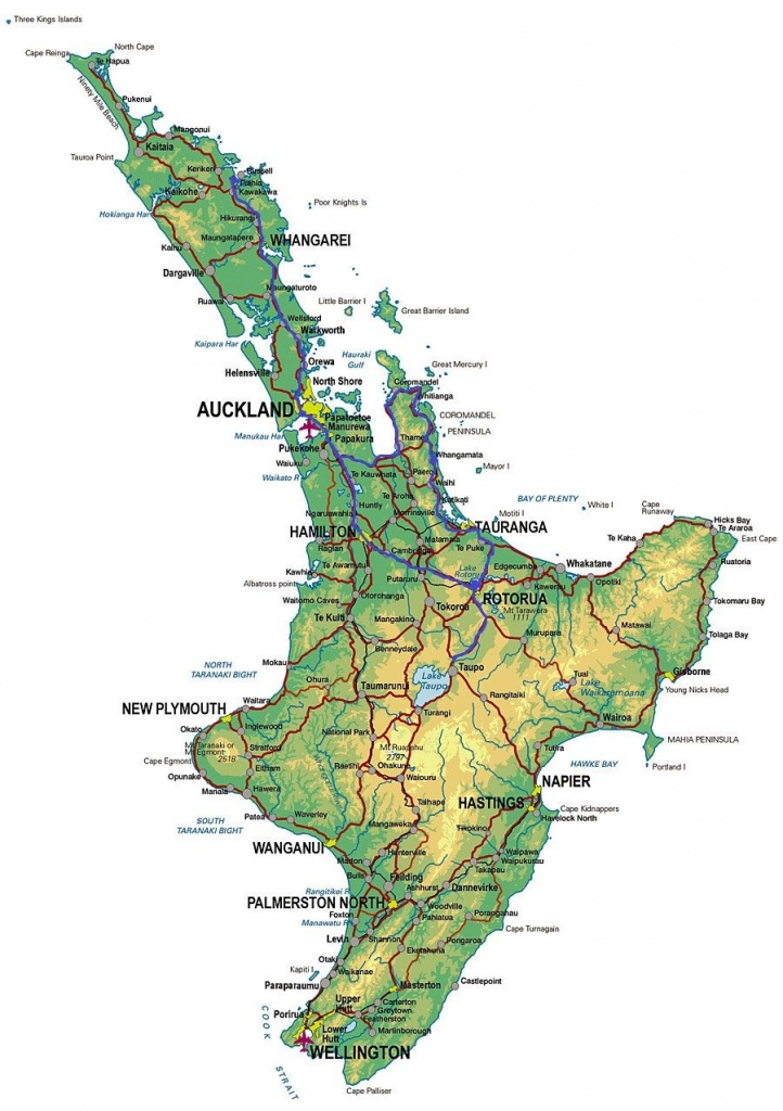 Nz: The North Island | Passport To The World | North Island New - New Zealand North Island Map Printable