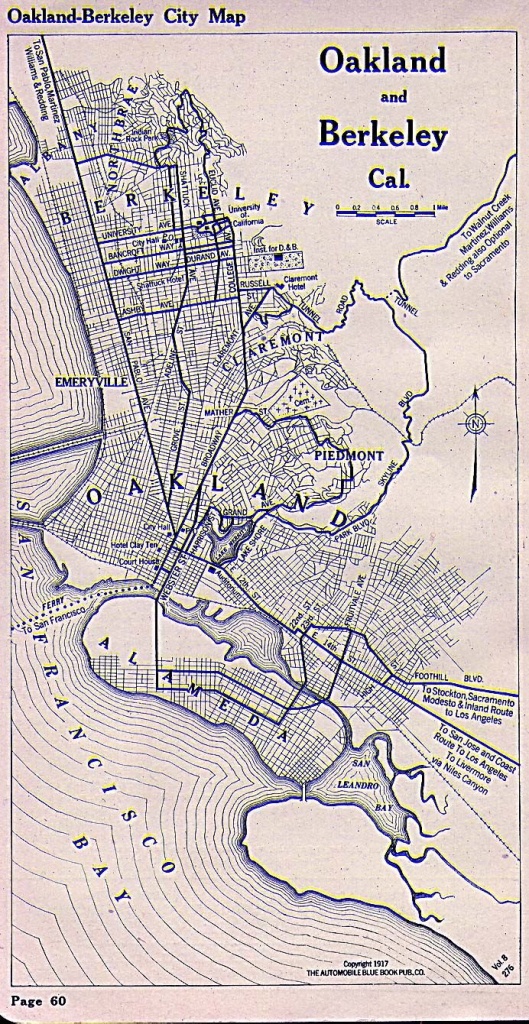Oakland And Berkeley Map 1917 | I Hella Love Oakland, Berkeley - California Map Book