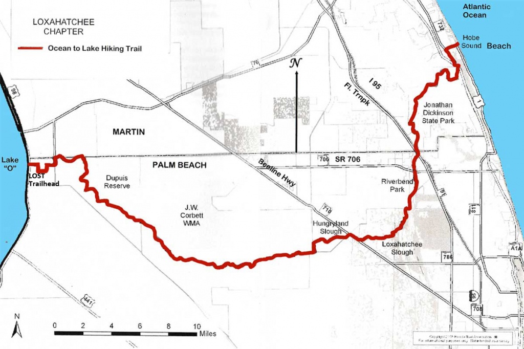 Ocean To Lake Hiking Trail - Florida Trail Map Pdf