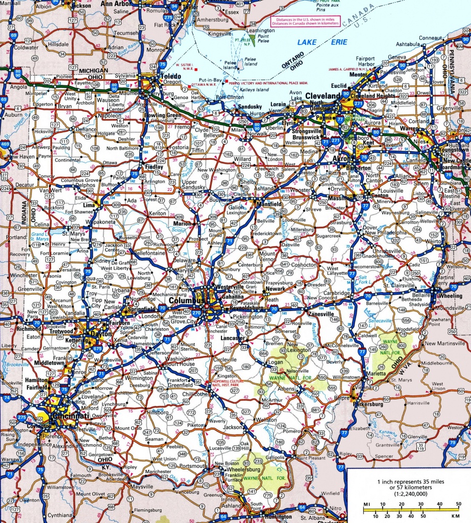 Ohio Road Map - Printable Road Maps
