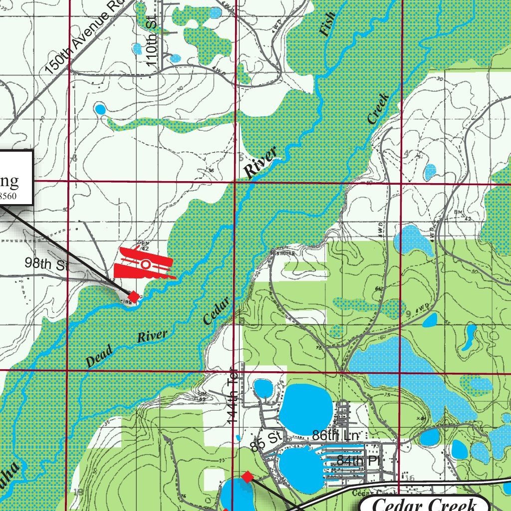 Oklawaha River Florida - Kingfisher Maps, Inc. - Avenza Maps - Ocklawaha Florida Map