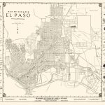 Old City Map   El Paso Texas   Western 1938   Where Is El Paso Texas On The Map