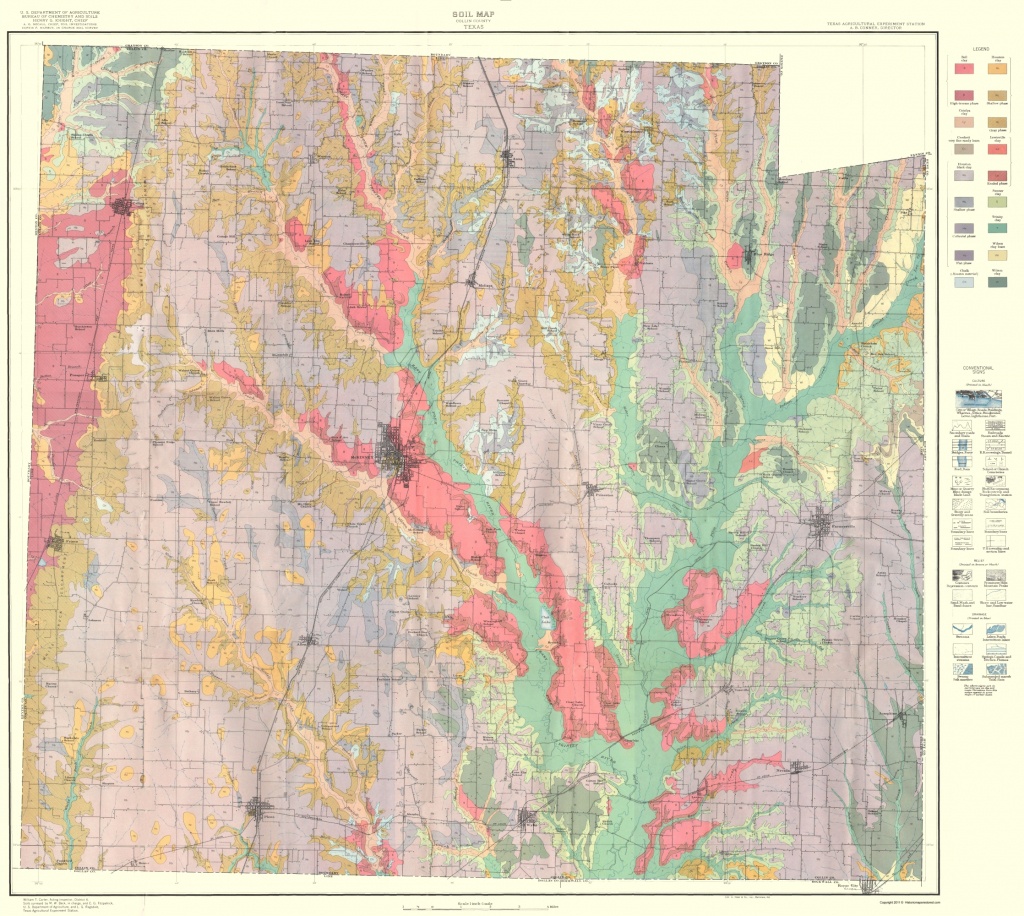 Old County Map - Collin Texas Soil - Usda 1930 - Collin County Texas Map