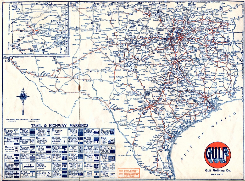 Old Highway Maps Of Texas - North Texas Highway Map