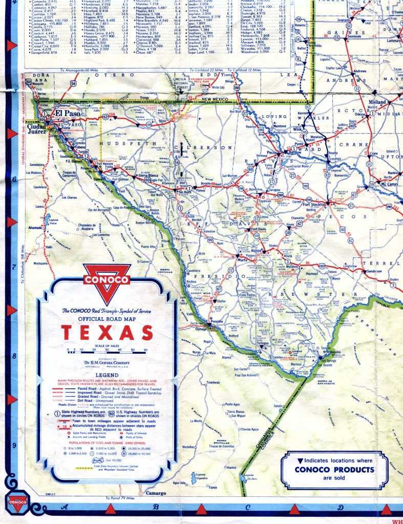 Old Highway Maps Of Texas - Road Map Of Texas Highways