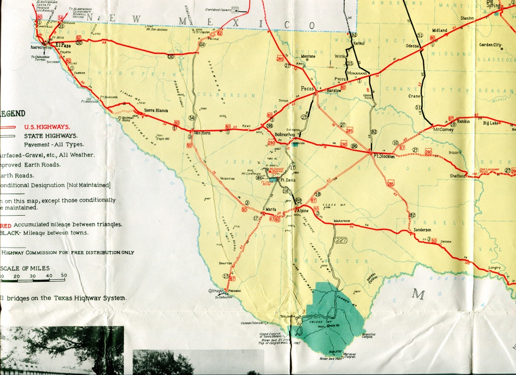 Old Highway Maps Of Texas - South Texas Road Map