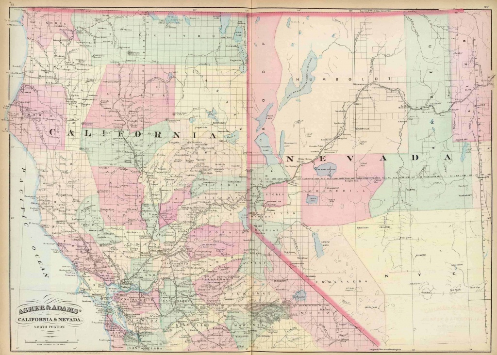Old Historical City, County And State Maps Of California - Map Of Northern California
