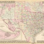 Old Historical City, County And State Maps Of Texas   Antique Texas Map