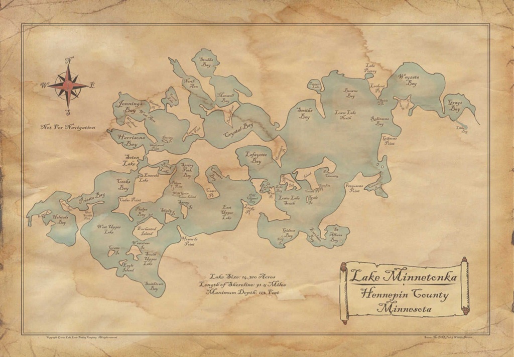 Old Lake Minnetonka Map! #ilovemn #localpride | Redstone Local - Printable Lake Minnetonka Map