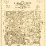 Old Map   Collin Texas Landowner   Gast 1881   Collin County Texas Map