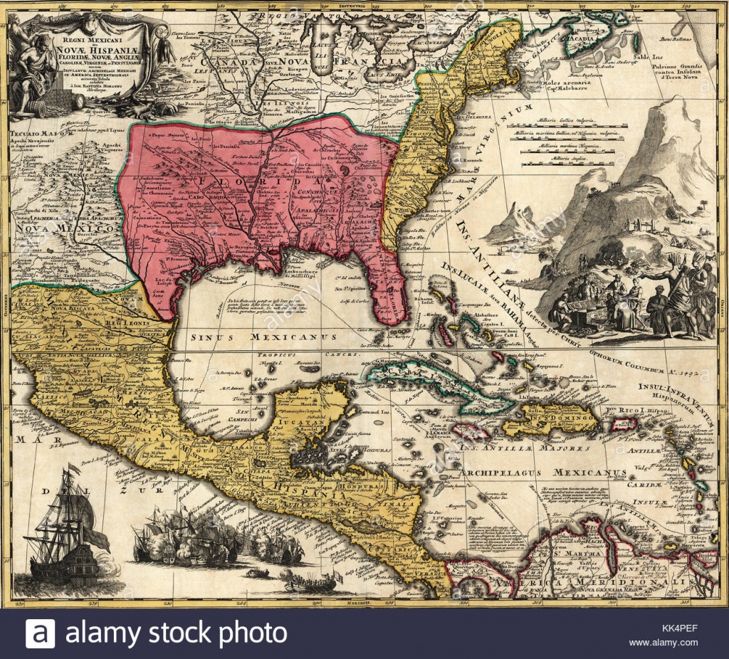 Old Map Of Florida Stock Photos &amp;amp; Old Map Of Florida Stock Images - Florida Old Map