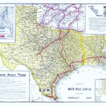 Old Railroad Map   Frisco Lines 1911   Map Of Texas Showing Frisco