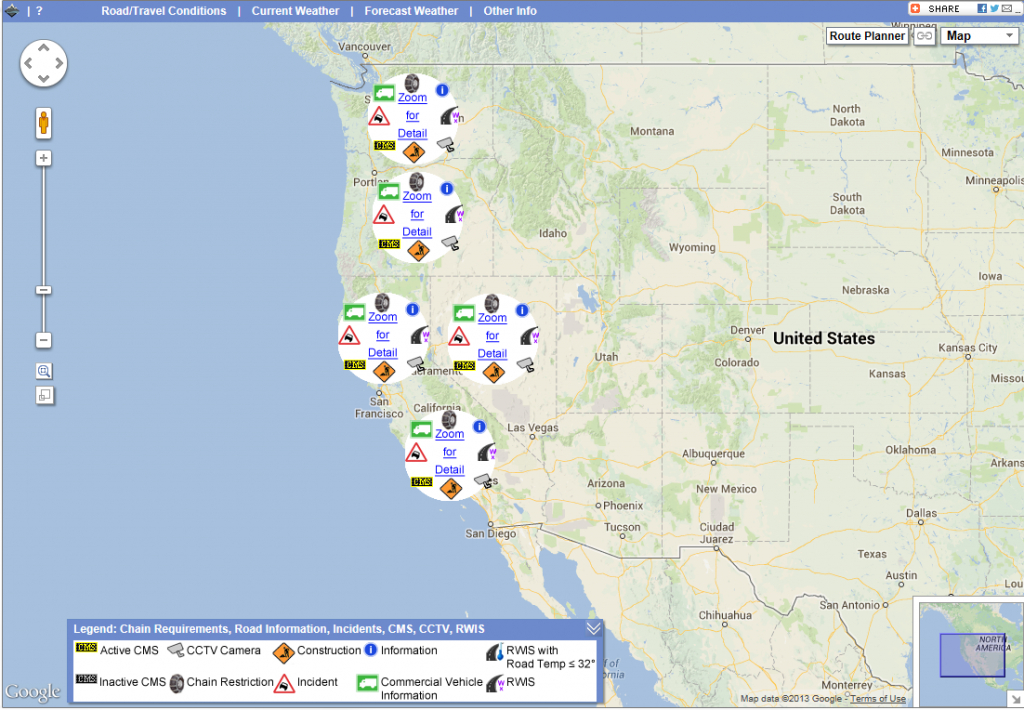 One Stop Shop (Oss) Update - August 9Th, 2013 - California Road Conditions Map