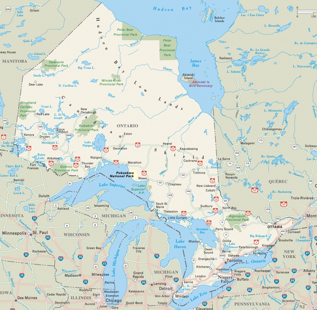 Ontario Highway Map - Printable Map Of Ontario