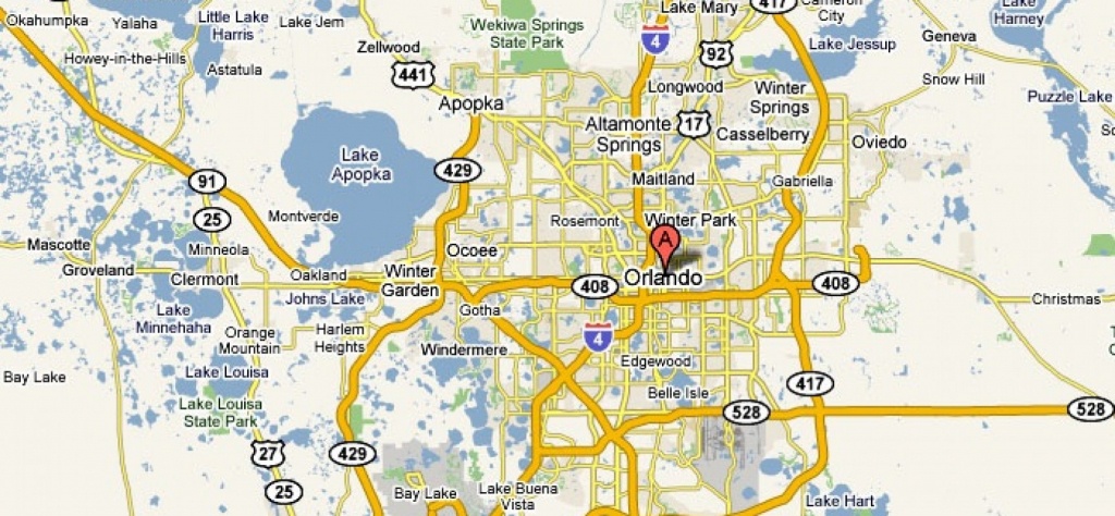 Orlando, Florida – Usa | Travel Featured - Road Map To Orlando - Orlando Florida Location On Map