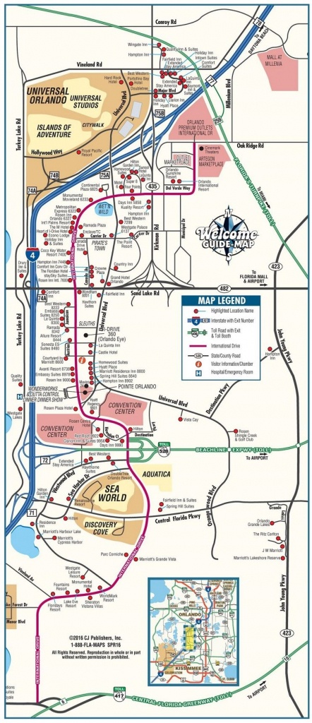 Orlando International Drive Tourist Map | Travel In 2019 | Orlando - Map Of Orlando Florida International Drive