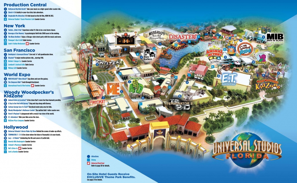 Orlando Universal Studios Florida Map - Universal Orlando Florida Map