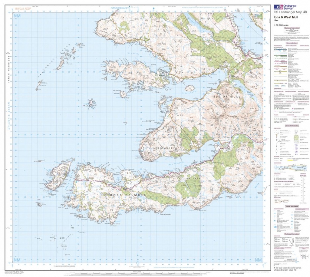 Os Landranger 01 - Shetland - Yell, Unst And Fetlar - Printable Map Of Mull