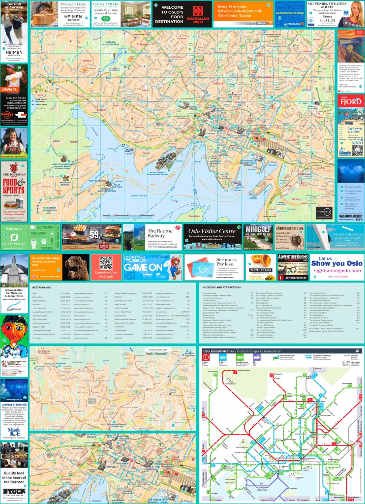 Oslo Tourist Map - Oslo Tourist Map Printable