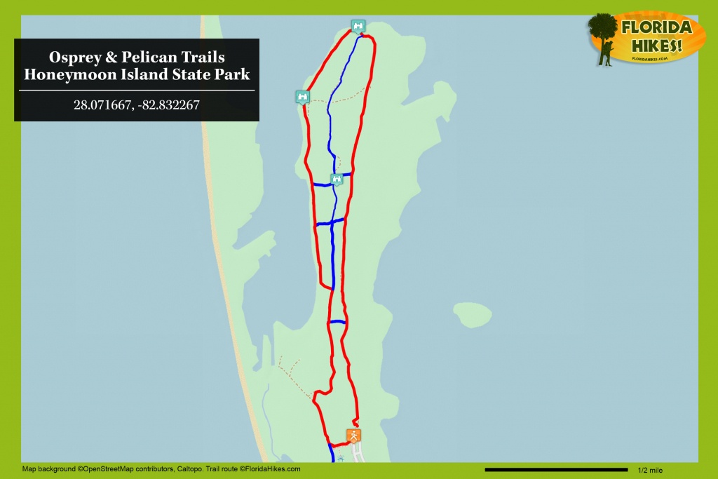 Osprey Trail | Florida Hikes! - Osprey Florida Map