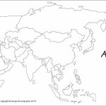 Outline Map Of Asia Political With Blank Outline Map Of Asia   Printable Map Of Asia For Kids