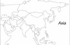 Printable Map Of Asia With Countries
