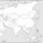 Outline Map Of Asia With Countries Throughout Roundtripticket Me   Asia Outline Map Printable