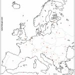 Outline Map Of Europe (Countries And Capitals)   Printable Map Of Europe With Capitals