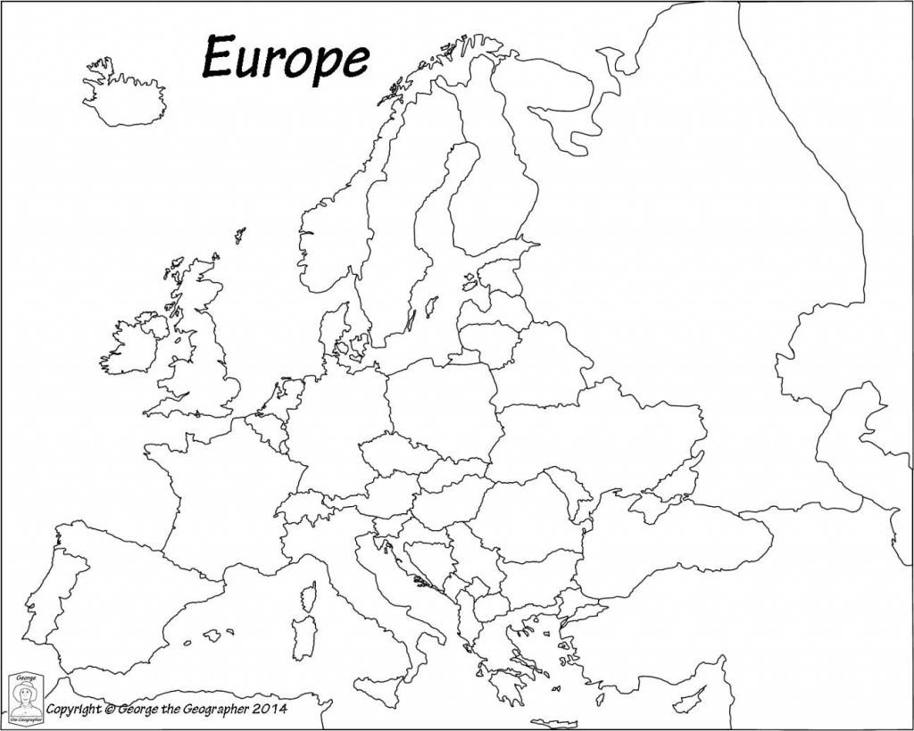 Map Of Europe Coloring Page A Map Of Europe Countries