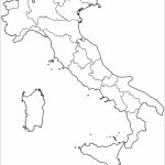 Outline Map Of Italy With Regions Coloring Page | Free Printable   Printable Map Of Italy To Color