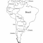 Outline Map Of South America Printable With Blank North And For New   Outline Map Of North America Printable