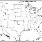 Outline Map Of The 50 Us States | Social Studies | Geography Lessons   Printable Usa Map With Capitals