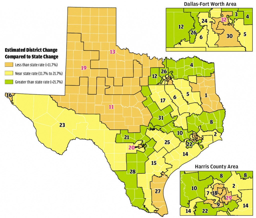 Texas Senate District Map Printable Maps