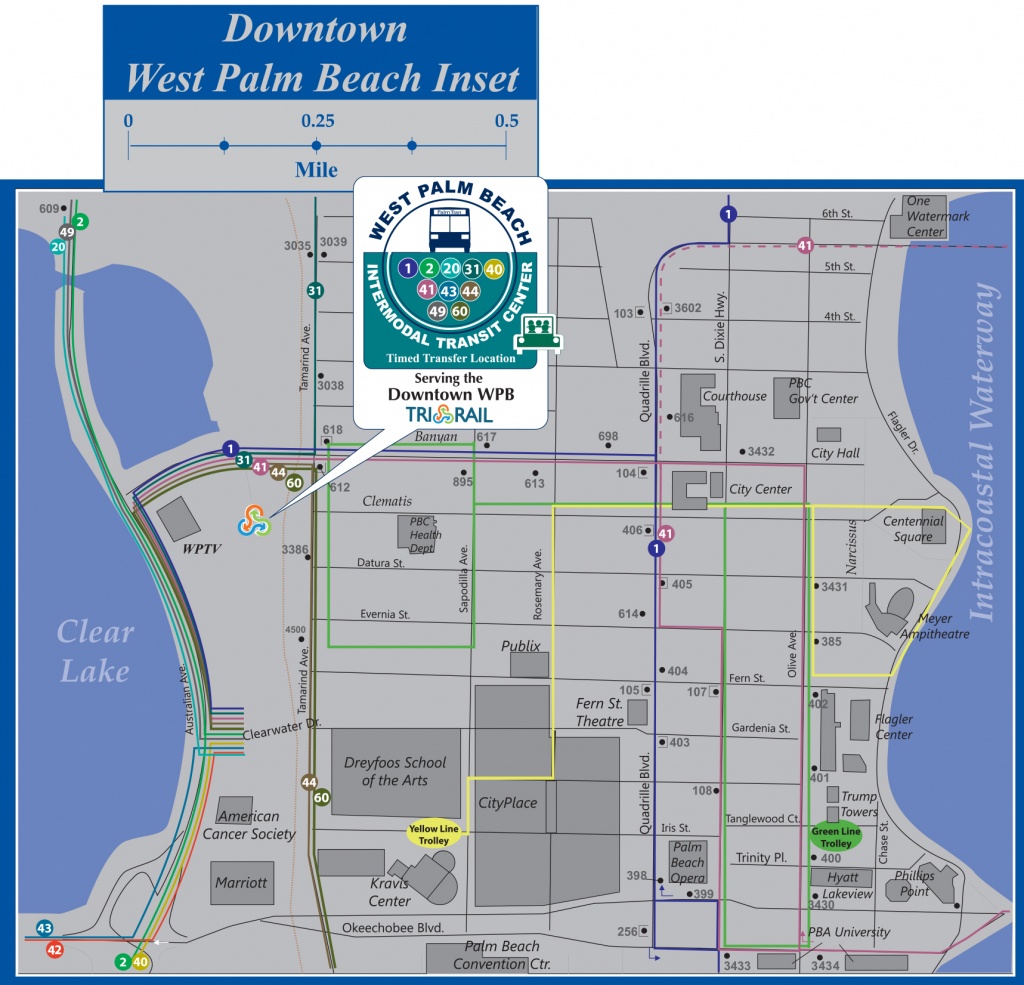 Palm Tran Bus Service - Map Of Palm Beach County Florida